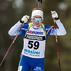 Ellen Rydhult, svensk junior guldmedaljör i skidskytte